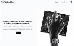 Watchcloth Ecommerce Website